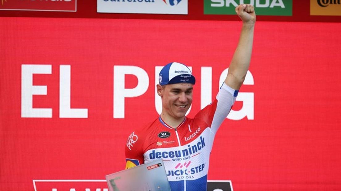Fabio Jakobsen eerder deze Vuelta.