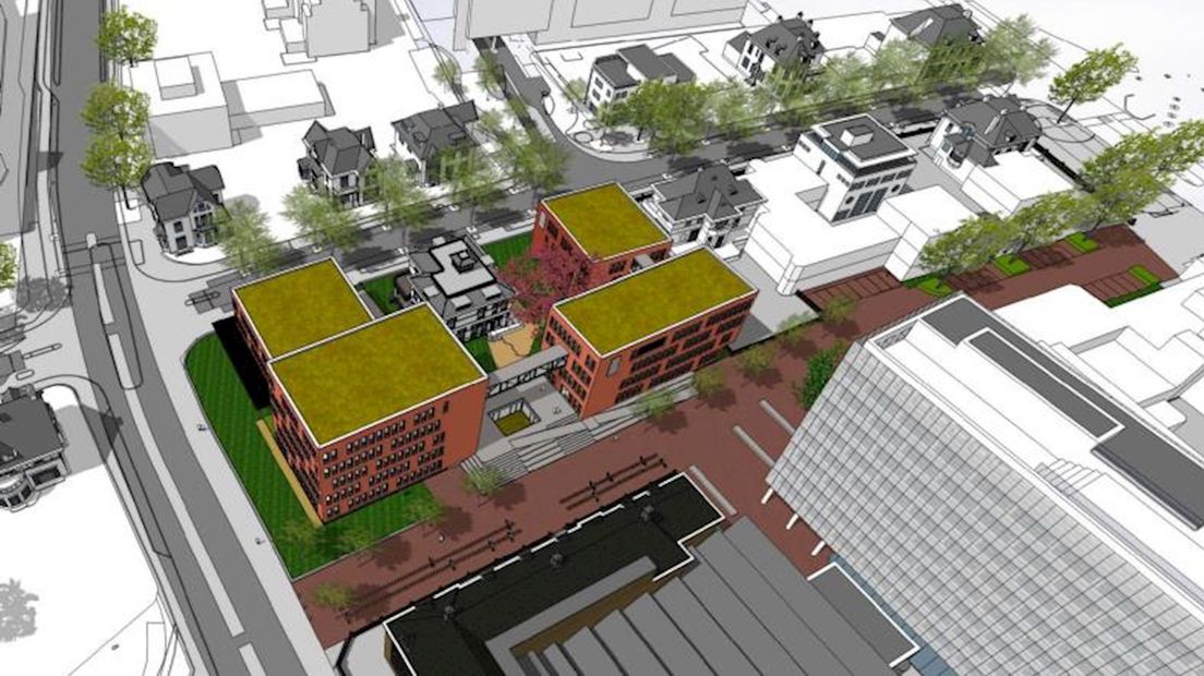 Impressie vier nieuwe gebouwen Saxion