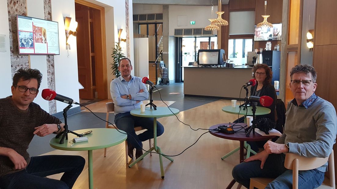 Bij de opnames voor de podcast ging het over de nieuwe burgemeester van de stad.