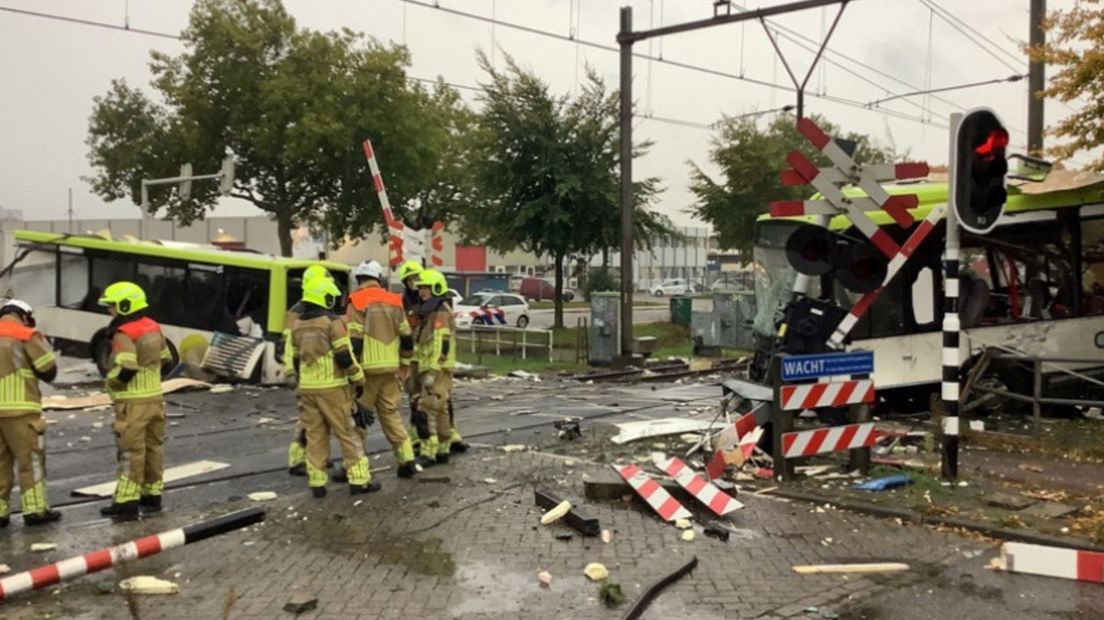 Trein ramt bus in Bergen op Zoom
