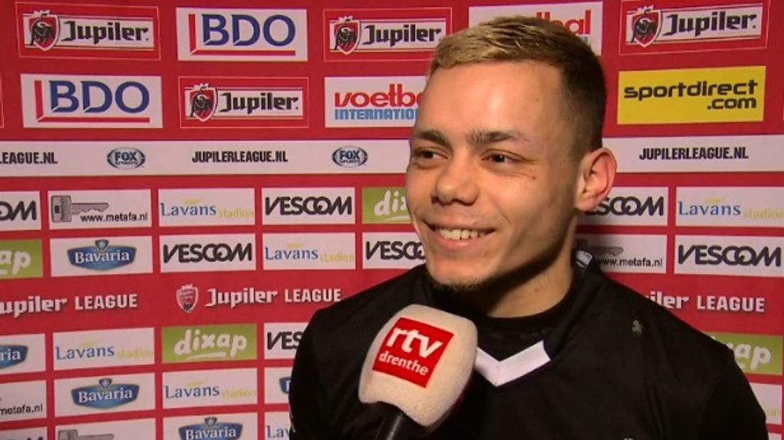 Henk Bos scoorde vanavond twee keer voor FC Emmen 2