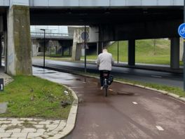 Op dit fietspad tussen Schiedam en Vlaardingen is het áltijd nat (en dit is de oorzaak)