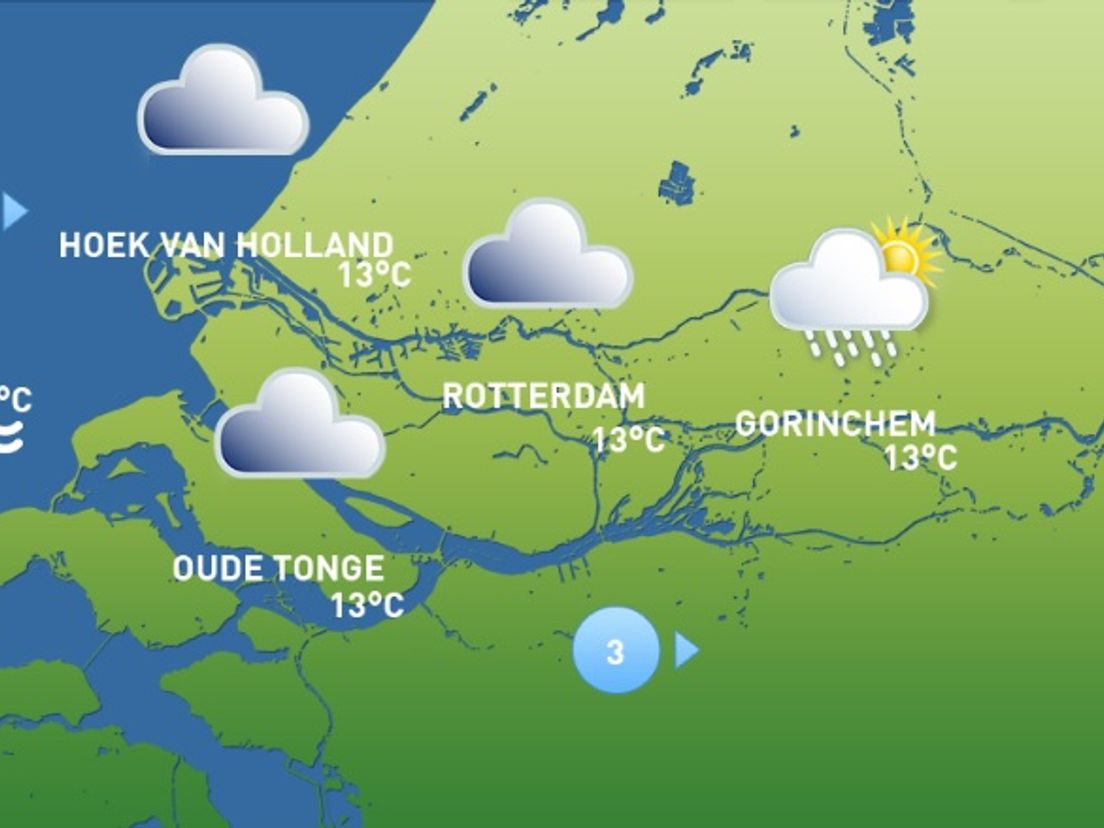 Het weer van maandag 12 oktober