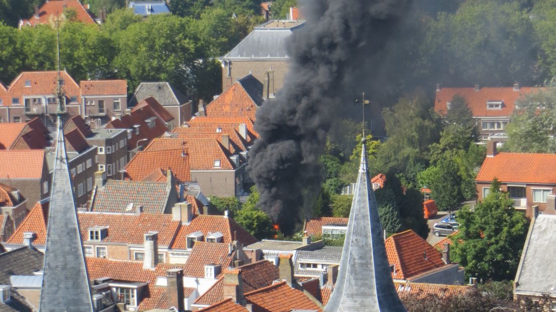 Veel rook bij brand schuurtje Middelburg