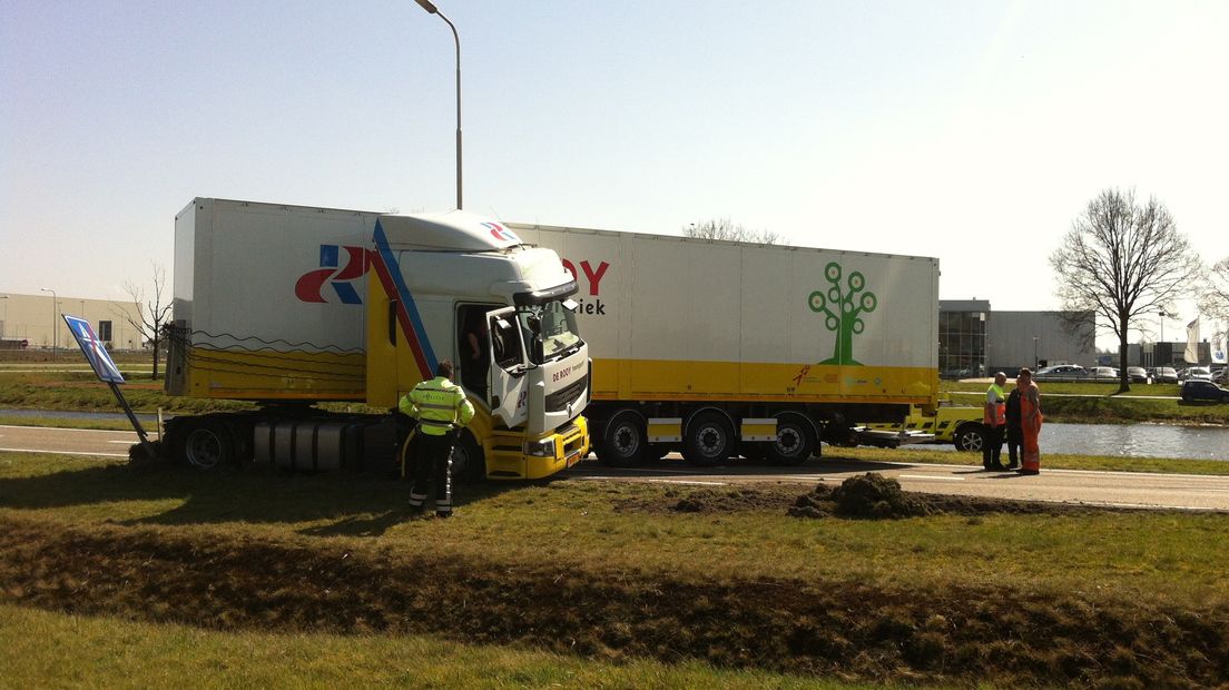 De vrachtwagen (Rechten: RTV Drenthe / Chiel van Veen)