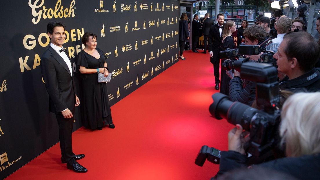 Burgemeester Dijksma samen Rob Jetten op het filmfestival