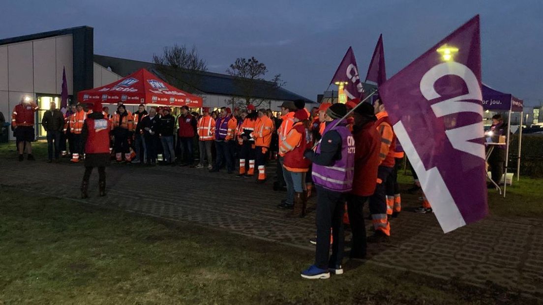 Stakende vuilophalers in Geldermalsen