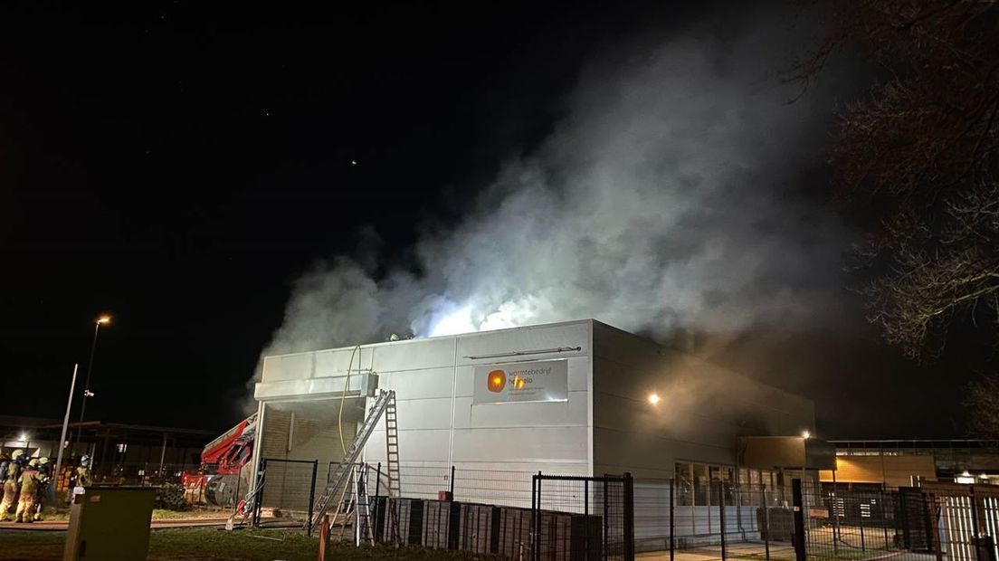 Brand in gebouw stadsververwarming Hengelo