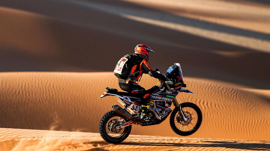 Mirjam Pol in actie tijdens Dakar
