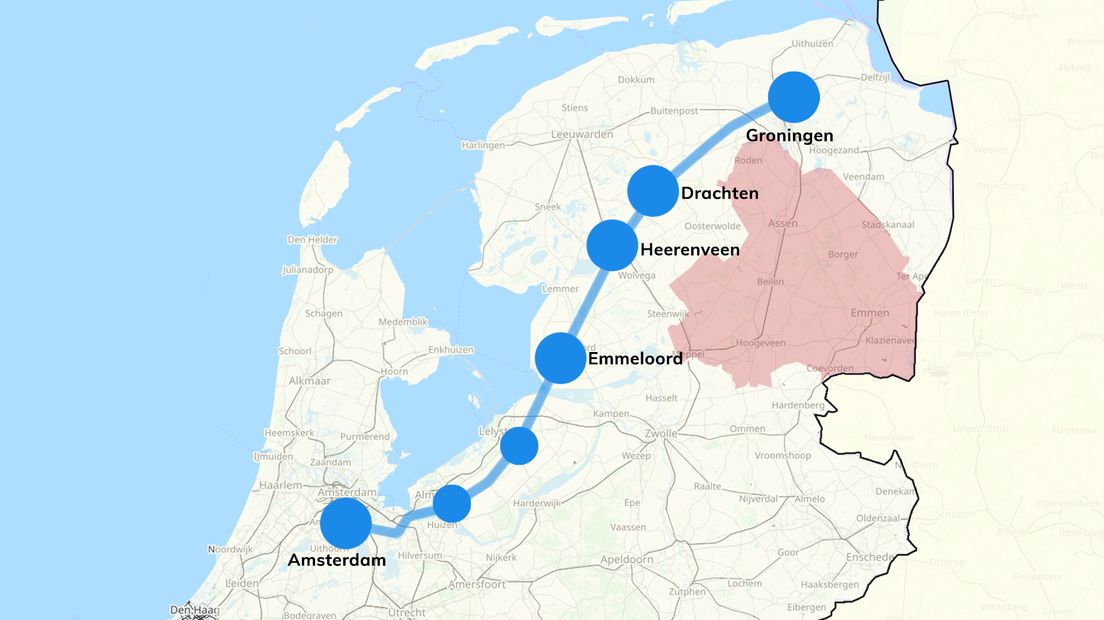 Het onderzoek naar de Lelylijn tussen Groningen en de Randstad is vandaag officieel van start gegaan