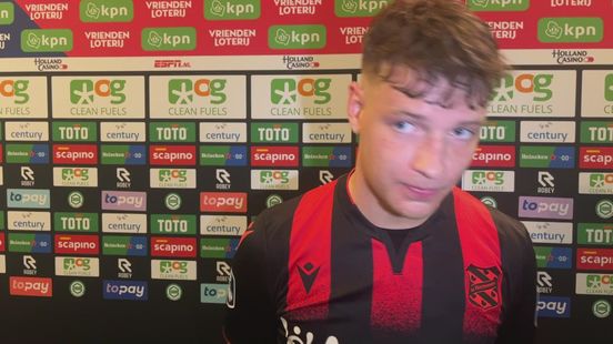 Syb van Ottele na de wedstrijd tegen Groningen