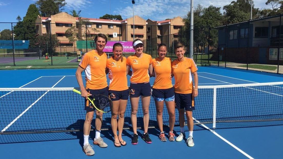 Nederlands Fed Cup-team in Australië