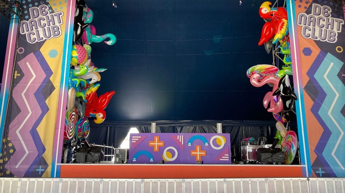 Het podium van de Nachtclub