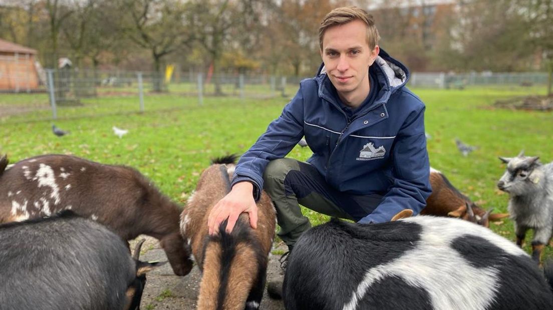 Jordi Grashof van kinderboerderij Enschede-Noord