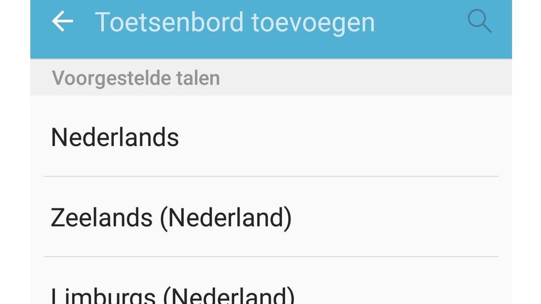 De toestenbordapp van Google, Gboard, biedt nu ook Zeeuws aan, al noemt Google het wel Zeelands