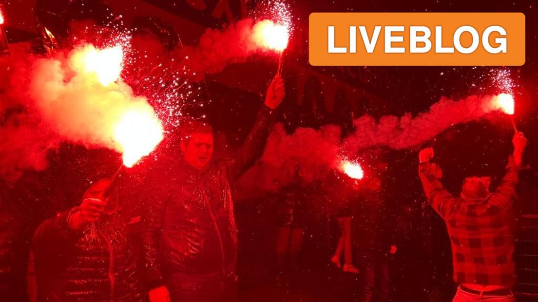 Euforie in Groesbeek na de bekerstunt van De Treffers tegen Cambuur