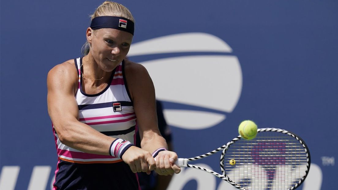 Kiki Bertens in actie op de US Open 2019