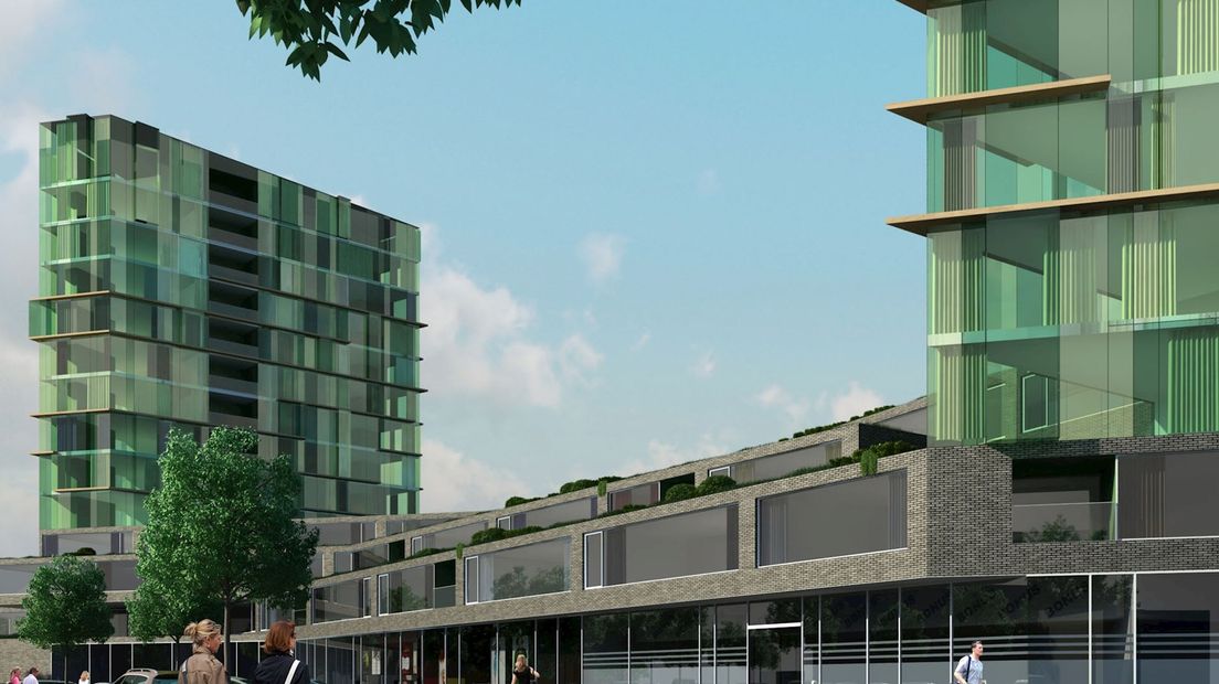 Schetsontwerp Winkelcentrum