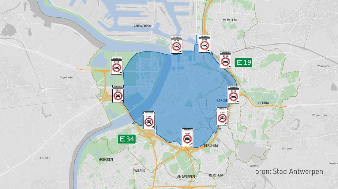 Oude auto's vanaf niet meer welkom in centrum Antwerpen (video