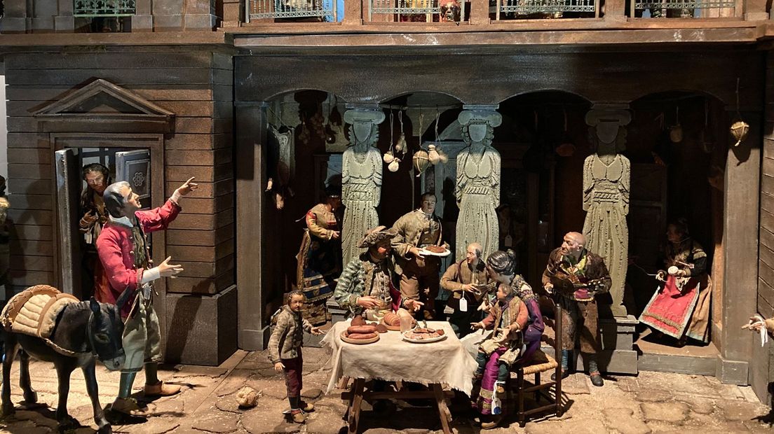 De Winkel van Sinkel als herberg waar Maria en Jozef werden geweigerd