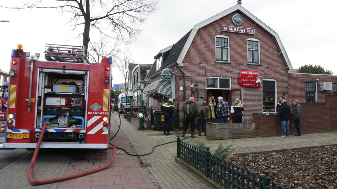 Brand in  café In de Gauwe Geit te Nijverdal