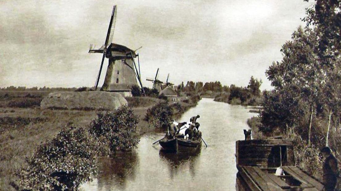 De molen in Giethoorn rond 1900