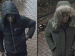 Overvallers die zussen (77 en 82) bedreigen en beroven zijn uitgebreid gefilmd