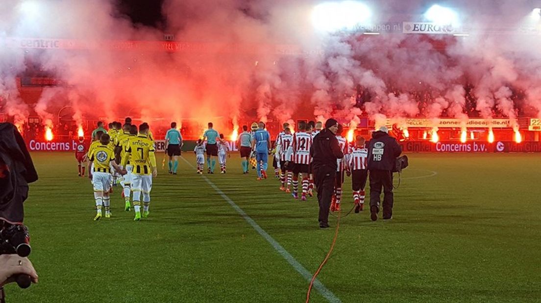 Halve finale Sparta-Vitesse.