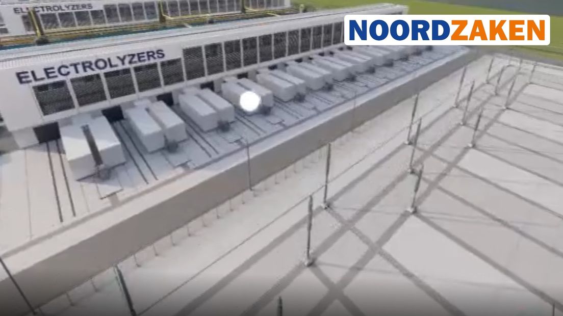 Een groene waterstoffabriek