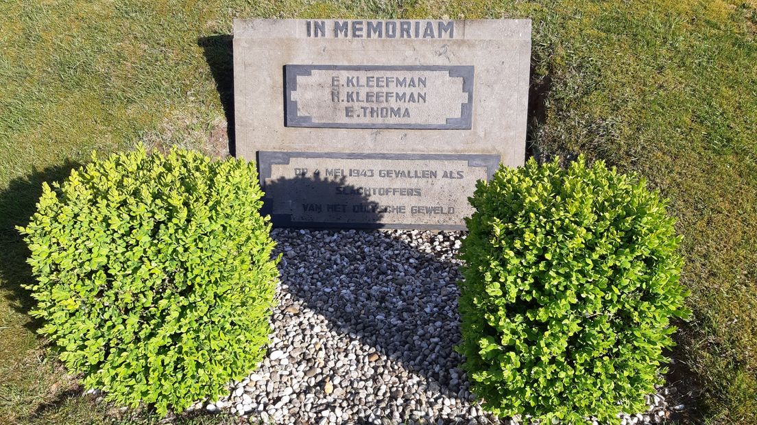 Het monument voor de drie mannen in Woudbloem
