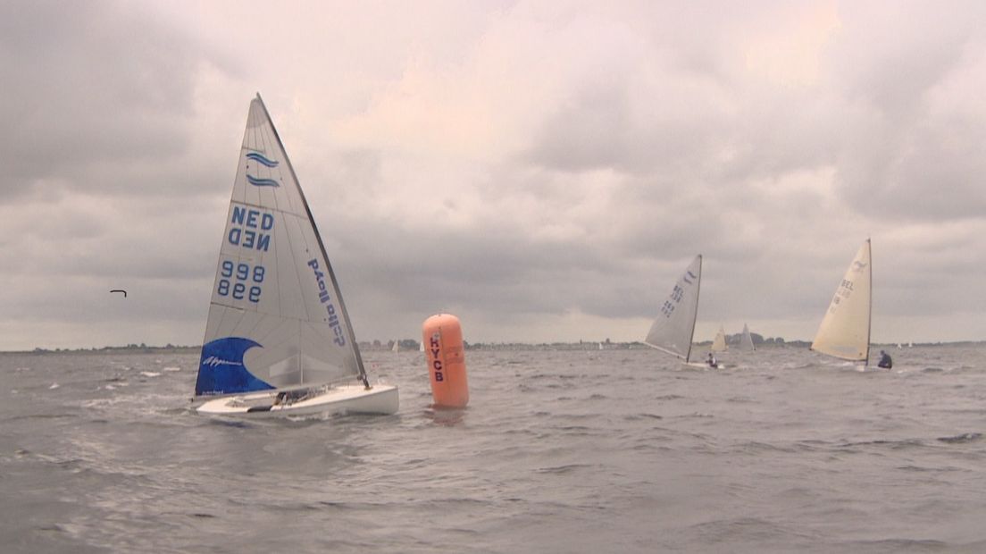 Een momentopname uit een van de wedstrijden op het Grevelingenmeer