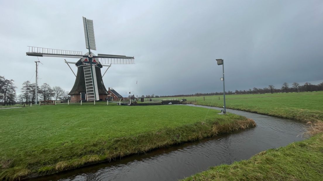 Poldermolen De Eendracht in Sebaldeburen
