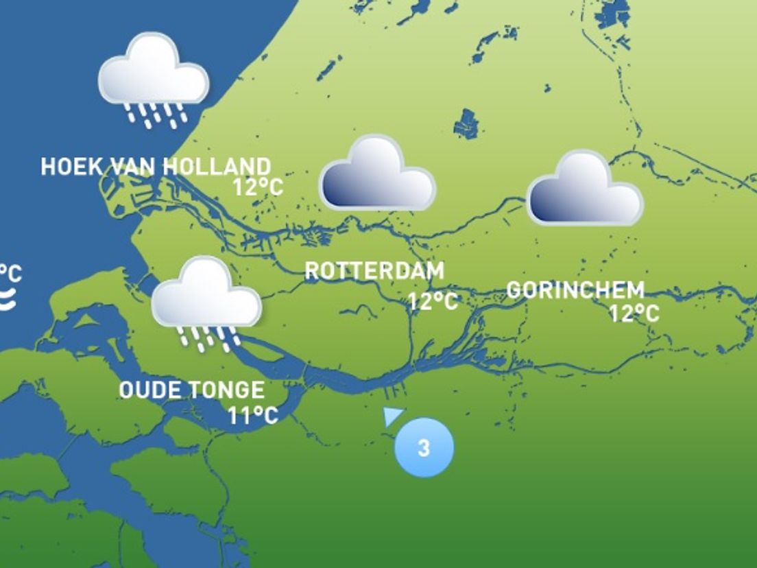 Het weer van dinsdag 13 oktober