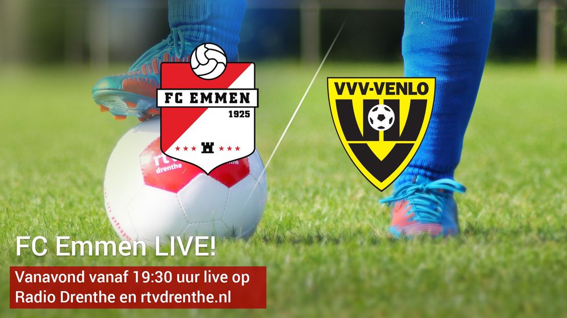 Volg FC Emmen - VVV van minuut tot minuut