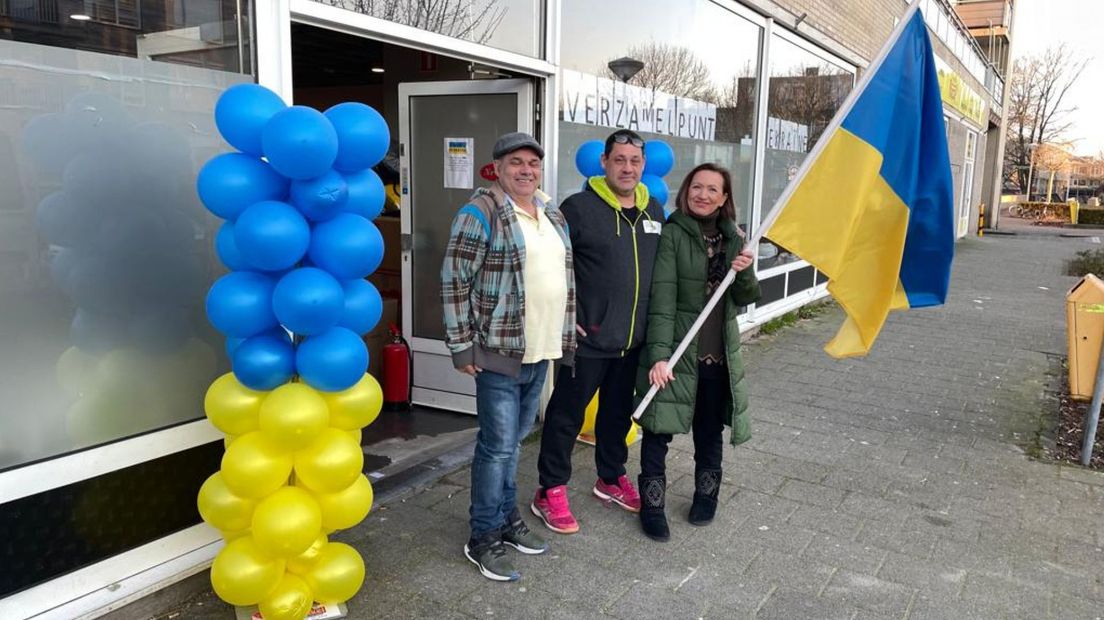 Nataliya Kornyeyeva houdt een inzamelingsactie in Alphen