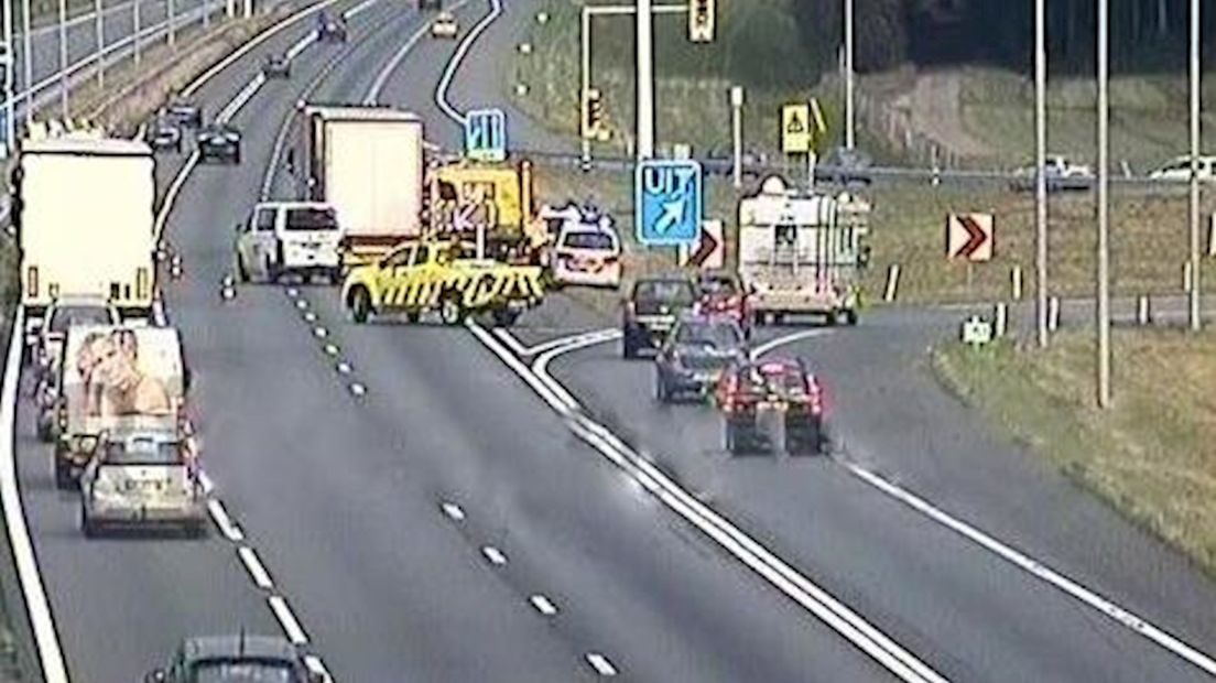 Problemen op A1 bij Deventer