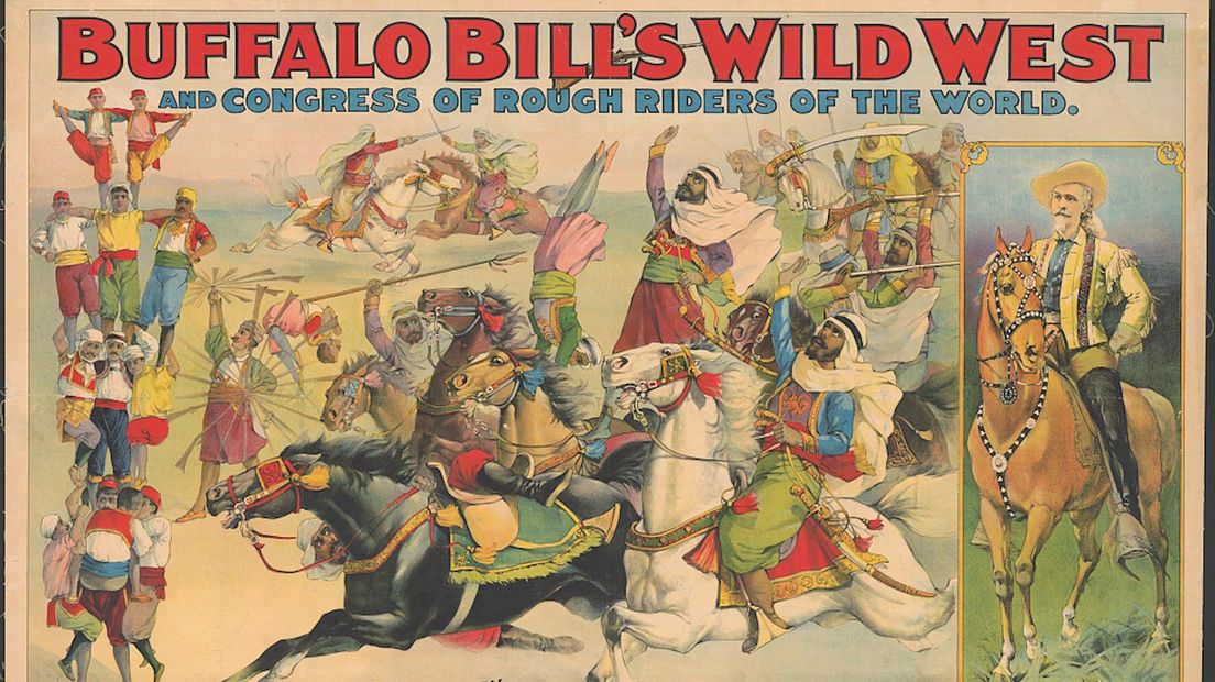 De target ballen werden ook gebruikt in de Buffalo Bill Wild West schietshows