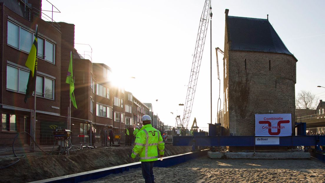 De Bagijnetoren werd in 2011 nog verplaatst vanwege de aanleg van de spoortunnel bij Delft.