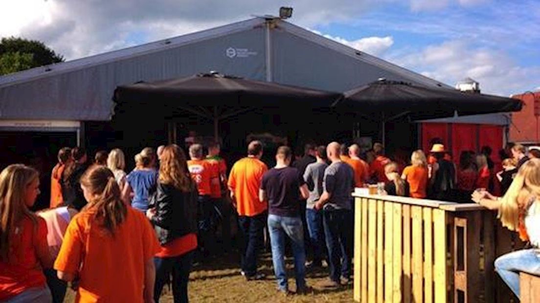 De WK-tent in Vriezenveen