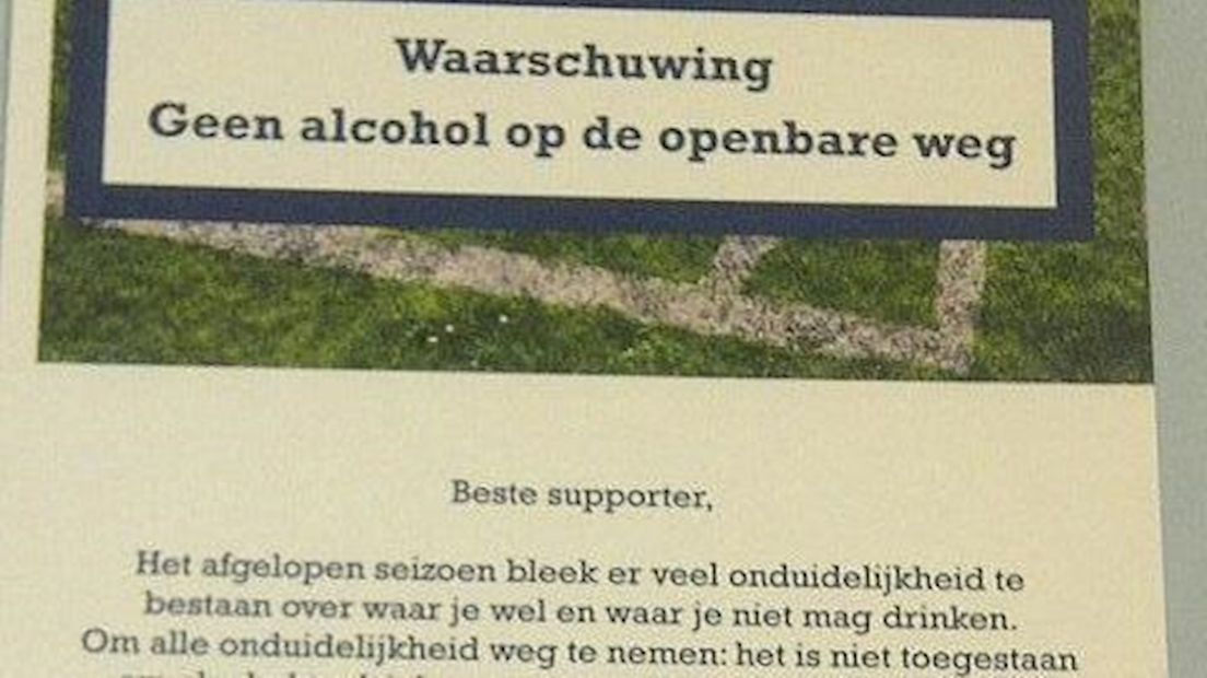 Waarschuwing politie