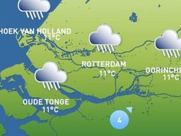 Het weer van vandaag: langdurig regen