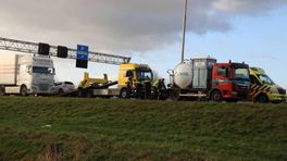 Monsterfile op A1, automobilisten negeren rood kruis