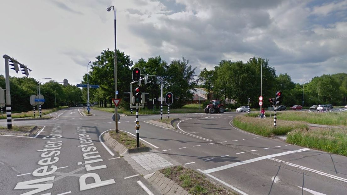 De kruising wordt gezien als een van de minst veilige in Assen (Rechten: Google Streetview)