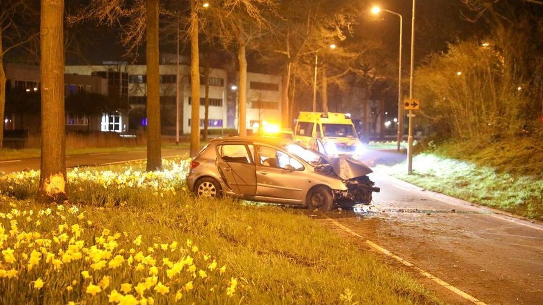 Het ongeluk aan de Kortenoord Allee.