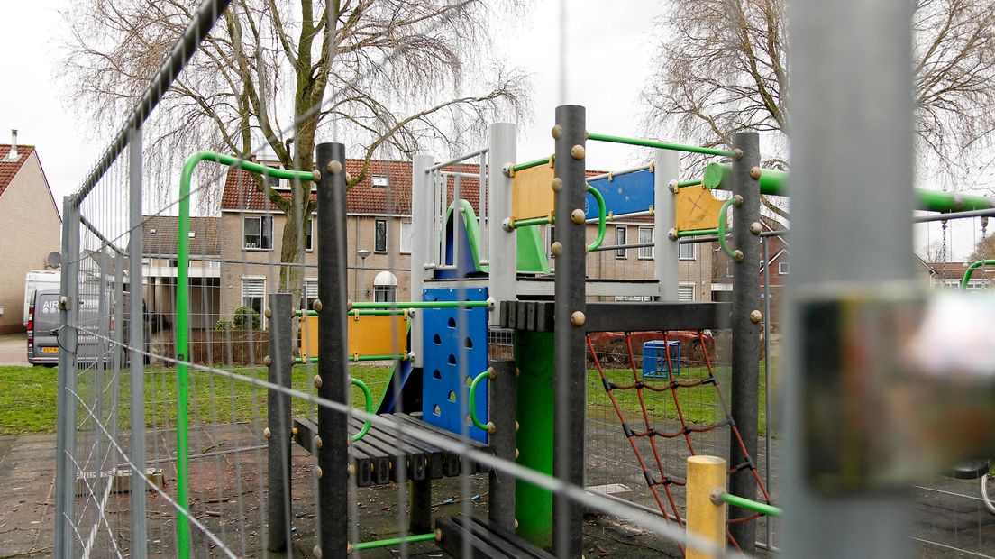 In deze speeltuin mag niet gespeeld worden