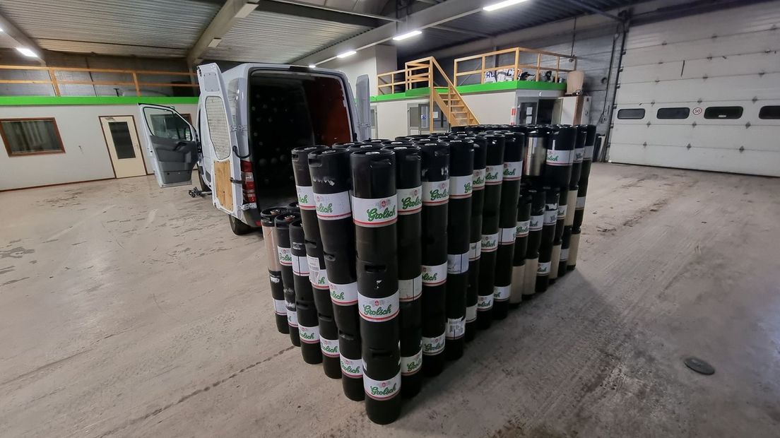 Honderden lege bierfusten gestolen