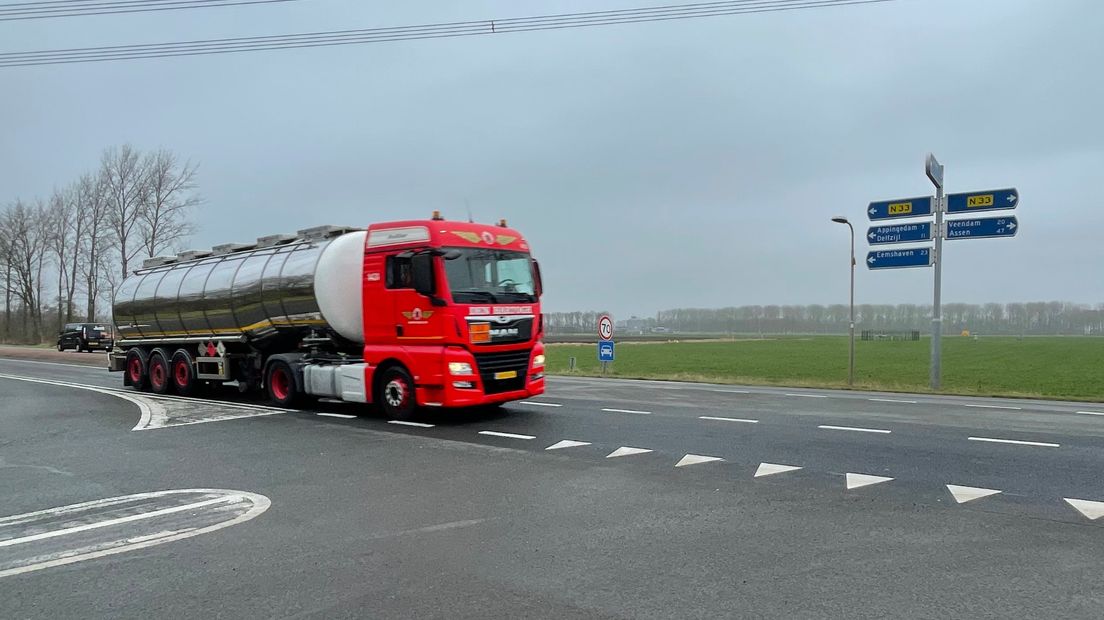 Een gelijkvloerse kruising van de N33, die de werkgroep graag aan wil pakken